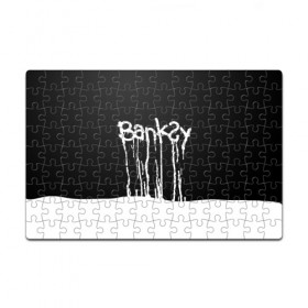 Пазл магнитный 126 элементов с принтом Banksy в Тюмени, полимерный материал с магнитным слоем | 126 деталей, размер изделия —  180*270 мм | art | banksy | street | street art | арт | бэнкси | стрит | стрит арт