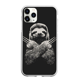 Чехол для iPhone 11 Pro матовый с принтом Slotherine в Тюмени, Силикон |  | animals | wolverine | ленивец | росомаха