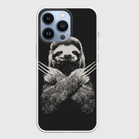 Чехол для iPhone 13 Pro с принтом Slotherine в Тюмени,  |  | animals | wolverine | ленивец | росомаха