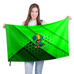 Флаг 3D с принтом Brawl Stars LEON в Тюмени, 100% полиэстер | плотность ткани — 95 г/м2, размер — 67 х 109 см. Принт наносится с одной стороны | android | brawl stars | crow | games | leon | mobile game | stars | ворон | игры | леон | мобильные игры