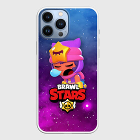 Чехол для iPhone 13 Pro Max с принтом SANDY SPACE (Brawl Stars) в Тюмени,  |  | Тематика изображения на принте: brawl | bull | colt | crow | game | games | leon | online | penny | poco | sandy | shelly | spike | star | stars | wanted | брав | бравл | браво | звезда | звезды | игра | игры | лого | онлайн | сенди | старс | сэнди