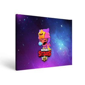 Холст прямоугольный с принтом SANDY SPACE (Brawl Stars) в Тюмени, 100% ПВХ |  | brawl | bull | colt | crow | game | games | leon | online | penny | poco | sandy | shelly | spike | star | stars | wanted | брав | бравл | браво | звезда | звезды | игра | игры | лого | онлайн | сенди | старс | сэнди