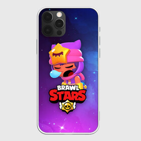 Чехол для iPhone 12 Pro с принтом SANDY SPACE (Brawl Stars) в Тюмени, силикон | область печати: задняя сторона чехла, без боковых панелей | brawl | bull | colt | crow | game | games | leon | online | penny | poco | sandy | shelly | spike | star | stars | wanted | брав | бравл | браво | звезда | звезды | игра | игры | лого | онлайн | сенди | старс | сэнди