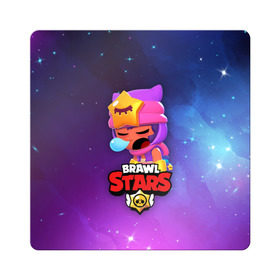 Магнит виниловый Квадрат с принтом SANDY SPACE (Brawl Stars) в Тюмени, полимерный материал с магнитным слоем | размер 9*9 см, закругленные углы | brawl | bull | colt | crow | game | games | leon | online | penny | poco | sandy | shelly | spike | star | stars | wanted | брав | бравл | браво | звезда | звезды | игра | игры | лого | онлайн | сенди | старс | сэнди