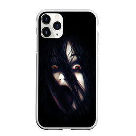 Чехол для iPhone 11 Pro Max матовый с принтом Cry в Тюмени, Силикон |  | black | cry | eyes | fear | girl | hair | hairstyle | halloween | horror | pitch dark | волосы | глаза | девочка | крик | прическа | темень | ужас | хэллоуин | черный