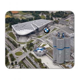 Коврик для мышки прямоугольный с принтом BMW city в Тюмени, натуральный каучук | размер 230 х 185 мм; запечатка лицевой стороны | bmw | buildings | city | germany | munich | prestige | бмв | германия | город | здания | мюнхен | престиж