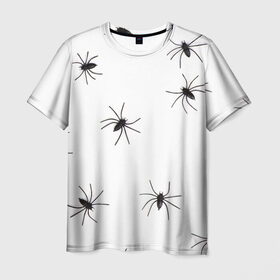 Мужская футболка 3D с принтом Пауки в Тюмени, 100% полиэфир | прямой крой, круглый вырез горловины, длина до линии бедер | spider | spiders | абстрактный | абстракция | животное | животные | жук | жуки | насекомое | насекомые | паук | паучий | паучки | паучок | природа | фауна