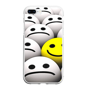 Чехол для iPhone 7Plus/8 Plus матовый с принтом EMOJI 2019 в Тюмени, Силикон | Область печати: задняя сторона чехла, без боковых панелей | emoji | настроение | позитив | смайлики | смайлы | стикеры | текстура смайл | улыбки | фон смайл | эмодзи