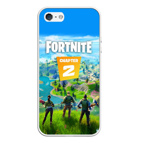 Чехол для iPhone 5/5S матовый с принтом FORTNITE 2 ЧАСТЬ (2 СТОРОНЫ) в Тюмени, Силикон | Область печати: задняя сторона чехла, без боковых панелей | 1 сезон | 11 сезон | 2 часть | battle | chapter 2 | fort | fortnite | fortnite 2 | royale | season 11 | битва | королевская | форт | фортнайт