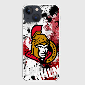 Чехол для iPhone 13 mini с принтом Оттава Сенаторз в Тюмени,  |  | hockey | nhl | ottawa | ottawa senators | senators | usa | нхл | оттава | оттава сенаторз | сенаторз | спорт | сша | хоккей | шайба