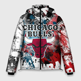 Мужская зимняя куртка 3D с принтом Чикаго Буллз в Тюмени, верх — 100% полиэстер; подкладка — 100% полиэстер; утеплитель — 100% полиэстер | длина ниже бедра, свободный силуэт Оверсайз. Есть воротник-стойка, отстегивающийся капюшон и ветрозащитная планка. 

Боковые карманы с листочкой на кнопках и внутренний карман на молнии. | Тематика изображения на принте: bulls | chicago | chicago bulls | nba | баскетбол | буллз | нба | чикаго | чикаго буллз