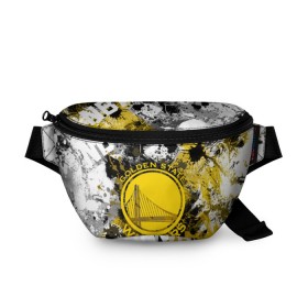 Поясная сумка 3D с принтом Голден Стэйт Уорриорз в Тюмени, 100% полиэстер | плотная ткань, ремень с регулируемой длиной, внутри несколько карманов для мелочей, основное отделение и карман с обратной стороны сумки застегиваются на молнию | golden state | nba | warriors | баскетбол | голден стэйт | голден стэйт уорриорз | нба | уорриорз