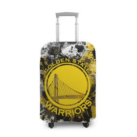Чехол для чемодана 3D с принтом Голден Стэйт Уорриорз в Тюмени, 86% полиэфир, 14% спандекс | двустороннее нанесение принта, прорези для ручек и колес | golden state | nba | warriors | баскетбол | голден стэйт | голден стэйт уорриорз | нба | уорриорз