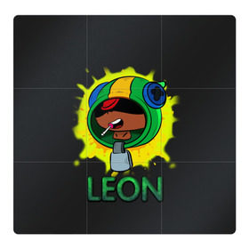 Магнитный плакат 3Х3 с принтом Leon (Brawl Stars) в Тюмени, Полимерный материал с магнитным слоем | 9 деталей размером 9*9 см | brawl stars | crow | game | leon | бравл | бравл стар | бравл старс | ворон | ворона | детская | детям | игра | компьютерная игра | кров | леон | персонаж | развлечение