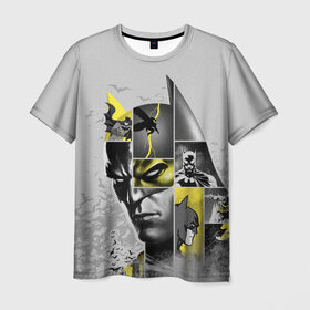 Мужская футболка 3D с принтом Batman 80th Anniversary в Тюмени, 100% полиэфир | прямой крой, круглый вырез горловины, длина до линии бедер | 80 | 80th | anniversary | bat man | batman | batman comics | caped crusader | dark knight | shtatbat | бетмен | брюс уэйн | бэт мен | бэтмен | тёмный рыцарь