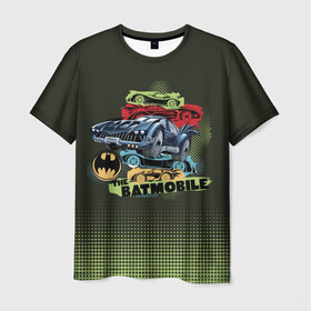 Мужская футболка 3D с принтом The Batmobile в Тюмени, 100% полиэфир | прямой крой, круглый вырез горловины, длина до линии бедер | 80 | 80th | anniversary | bat man | batman | batman comics | caped crusader | dark knight | shtatbat | бетмен | брюс уэйн | бэт мен | бэтмен | тёмный рыцарь