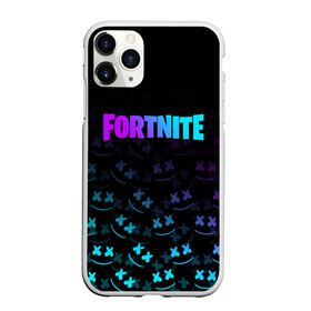 Чехол для iPhone 11 Pro матовый с принтом FORTNITE x MARSHMELLO в Тюмени, Силикон |  | fortnite | fortnite 2 | fortnite x | marshmello | ninja | ninja hyper streamer | ninja streamer | streamer | tyler blevins | маршмелло | ниндзя | фортнайт | фортнайт 2 | фортнайт глава 2