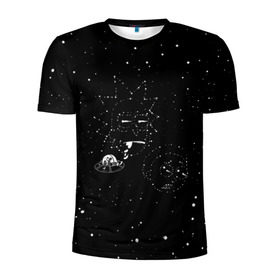 Мужская футболка 3D спортивная с принтом Star map Rick and Morty в Тюмени, 100% полиэстер с улучшенными характеристиками | приталенный силуэт, круглая горловина, широкие плечи, сужается к линии бедра | dsgnosadchaya | rick  morty | star | vdosadir | джастин ройланд | дэн хармон | звезды | космос | миссикс | плюмбус | рик и морти