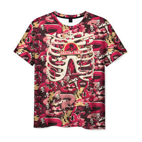 Мужская футболка 3D с принтом Anatomy Park в Тюмени, 100% полиэфир | прямой крой, круглый вырез горловины, длина до линии бедер | Тематика изображения на принте: anatomy park | dsgnosadchaya | rick  morty | vdosadir | джастин ройланд | дэн хармон | миссикс | плюмбус | рик и морти