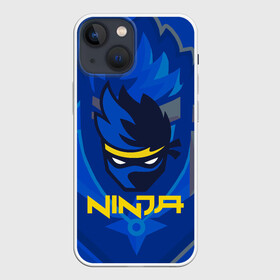 Чехол для iPhone 13 mini с принтом FORTNITE NINJA в Тюмени,  |  | fnchap2 | fortnite | fortnite 2 | fortnite x | marshmello | ninja | ninja hyper streamer | ninja streamer | streamer | tyler blevins | маршмелло | ниндзя | фортнайт | фортнайт 2 | фортнайт глава 2