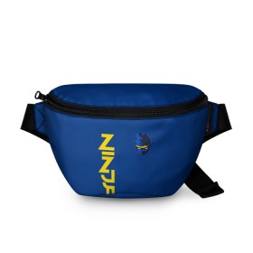 Поясная сумка 3D с принтом FORTNITE NINJA в Тюмени, 100% полиэстер | плотная ткань, ремень с регулируемой длиной, внутри несколько карманов для мелочей, основное отделение и карман с обратной стороны сумки застегиваются на молнию | fnchap2 | fortnite | fortnite 2 | fortnite x | marshmello | ninja | ninja hyper streamer | ninja streamer | streamer | tyler blevins | маршмелло | ниндзя | фортнайт | фортнайт 2 | фортнайт глава 2
