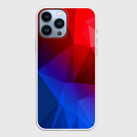 Чехол для iPhone 13 Pro Max с принтом REDBLUE в Тюмени,  |  | abstract | abstraction | color | geometry | paitnt | polygon | polygonal | psy | абстракция | геометрия | краски | неоновые | полигоны | психоделика