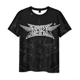 Мужская футболка 3D с принтом BABYMETAL в Тюмени, 100% полиэфир | прямой крой, круглый вырез горловины, длина до линии бедер | babymetal | moametal | su metal | yuimetal | бэбимэтал | группы | каваий метал | метал | музыка