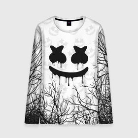 Мужской лонгслив 3D с принтом MARSHMELLO HALLOWEEN в Тюмени, 100% полиэстер | длинные рукава, круглый вырез горловины, полуприлегающий силуэт | america | dj | halloween | marshmello | marshmello halloween | usa | америка | маршмелло | маршмелло хеллоуин | хеллоуин