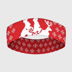 Повязка на голову 3D с принтом СВИТЕР С ОЛЕНЯМИ в Тюмени,  |  | christmas | new year | winter | дед мороз | зима | ирония | клауз | клаус | новый год | олени | подарки | рождество | санта | сарказм | свитер с оленями | снег
