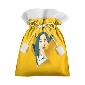 Подарочный 3D мешок с принтом Billie Eilish в Тюмени, 100% полиэстер | Размер: 29*39 см | Тематика изображения на принте: bad | billie | boy | boys | eilish | girl | girls | music | pop | rap | sad | trend | билли | грустно | девочка | девочки | девушка | мальчик | музыка | поп | рэп | тренд | эйлиш