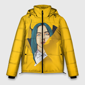 Мужская зимняя куртка 3D с принтом Billie Eilish в Тюмени, верх — 100% полиэстер; подкладка — 100% полиэстер; утеплитель — 100% полиэстер | длина ниже бедра, свободный силуэт Оверсайз. Есть воротник-стойка, отстегивающийся капюшон и ветрозащитная планка. 

Боковые карманы с листочкой на кнопках и внутренний карман на молнии. | bad | billie | boy | boys | eilish | girl | girls | music | pop | rap | sad | trend | билли | грустно | девочка | девочки | девушка | мальчик | музыка | поп | рэп | тренд | эйлиш