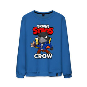Мужской свитшот хлопок с принтом BRAWL STARS CROW в Тюмени, 100% хлопок |  | brawl stars | brawl stars crow | brawler | crow | бравл старз | бравлер | ворон