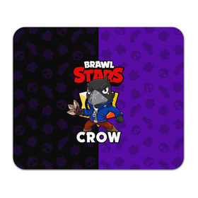 Коврик для мышки прямоугольный с принтом BRAWL STARS CROW в Тюмени, натуральный каучук | размер 230 х 185 мм; запечатка лицевой стороны | brawl stars | brawl stars crow | brawler | crow | бравл старз | бравлер | ворон