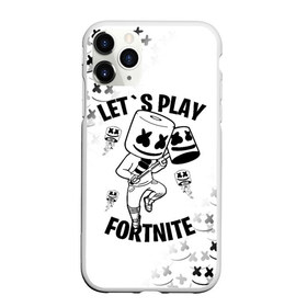 Чехол для iPhone 11 Pro матовый с принтом FORTNITE x MARSHMELLO в Тюмени, Силикон |  | fortnite | fortnite 2 | fortnite x | marshmello | ninja | ninja hyper streamer | ninja streamer | streamer | tyler blevins | маршмелло | ниндзя | фортнайт | фортнайт 2 | фортнайт глава 2