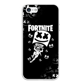 Чехол для iPhone 5/5S матовый с принтом FORTNITE x MARSHMELLO в Тюмени, Силикон | Область печати: задняя сторона чехла, без боковых панелей | fortnite | fortnite 2 | fortnite x | marshmello | ninja | ninja hyper streamer | ninja streamer | streamer | tyler blevins | маршмелло | ниндзя | фортнайт | фортнайт 2 | фортнайт глава 2