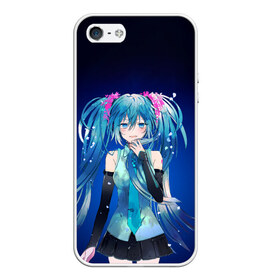 Чехол для iPhone 5/5S матовый с принтом Hatsune Miku в Тюмени, Силикон | Область печати: задняя сторона чехла, без боковых панелей | anime | aquamarin | aquamarine | everlasting | hatsune | j pop | miku | projectdiva | singer | summer | vocaloid | аквамарин | аниме | вокалоид | мику | певица | хацуне | хацунэ