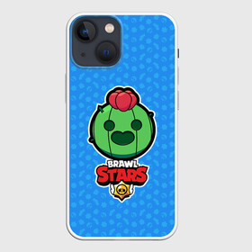 Чехол для iPhone 13 mini с принтом Brawl Stars. Spike в Тюмени,  |  | bo | brawl | brock | bull | colt | dynamike | elprimo | jessie | moba | nita | shelly | spike | stars | бо | брок | булл | джесси | динамайк | кольт | нита | спайк | шелли | эльпримо