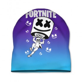 Шапка 3D с принтом FORTNITE MARSHMELLO в Тюмени, 100% полиэстер | универсальный размер, печать по всей поверхности изделия | fnchap2 | fortnite | fortnite 2 | fortnite x | marshmello | ninja | ninja hyper streamer | ninja streamer | streamer | tyler blevins | маршмелло | ниндзя | фортнайт | фортнайт 2 | фортнайт глава 2