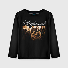 Детский лонгслив 3D с принтом Nightwish в Тюмени, 100% полиэстер | длинные рукава, круглый вырез горловины, полуприлегающий силуэт
 | metal | nightwish | symphonic metal | tarja | tarja turunen | turunen | метал | найтвиш | симфоник метал | тарья | турунен
