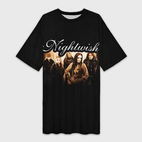 Платье-футболка 3D с принтом Nightwish в Тюмени,  |  | metal | nightwish | symphonic metal | tarja | tarja turunen | turunen | метал | найтвиш | симфоник метал | тарья | турунен