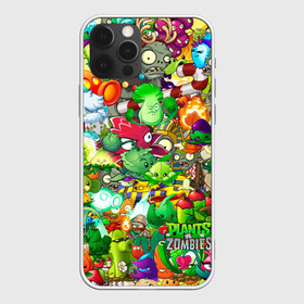 Чехол для iPhone 12 Pro с принтом Plants vs Zombies в Тюмени, силикон | область печати: задняя сторона чехла, без боковых панелей | Тематика изображения на принте: зомби | игра | растения | солнце