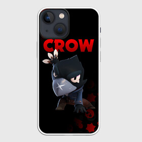 Чехол для iPhone 13 mini с принтом BRAWL STARS CROW в Тюмени,  |  | brawl stars | bull | colt | crow | leon | stars | берли | бо | брок | ворон | джесси | динамайк | дэррил | кольт | леон | мортис | нита | пайпер | пенни | поко | пэм | рикошет | спайк | фрэнк | шелли | эль примо