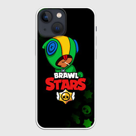 Чехол для iPhone 13 mini с принтом BRAWL STARS LEON в Тюмени,  |  | brawl stars | bull | colt | crow | leon | stars | берли | бо | брок | ворон | джесси | динамайк | дэррил | кольт | леон | мортис | нита | пайпер | пенни | поко | пэм | рикошет | спайк | фрэнк | шелли | эль примо