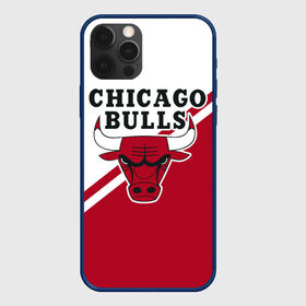 Чехол для iPhone 12 Pro с принтом Chicago Bulls Red-White в Тюмени, силикон | область печати: задняя сторона чехла, без боковых панелей | bulls | chicago | chicago bulls | nba | баскетбол | буллз | нба | чикаго | чикаго буллз