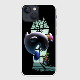 Чехол для iPhone 13 mini с принтом Luigis Mansion в Тюмени,  |  | game | luigis mansion | mario | nintendo | видеоигра | игра | луиджи | марио | привидение | призрак