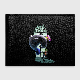 Обложка для студенческого билета с принтом Luigis Mansion в Тюмени, натуральная кожа | Размер: 11*8 см; Печать на всей внешней стороне | game | luigis mansion | mario | nintendo | видеоигра | игра | луиджи | марио | привидение | призрак