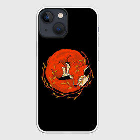 Чехол для iPhone 13 mini с принтом Лиса в Тюмени,  |  | 20 | 2020 | animal | animals | forest | fox | redhead | sleep | животное | животные | зима | лес | лис | лиса | лисица | новый год | осень | рыжая | сон | фыр