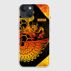 Чехол для iPhone 13 с принтом RUSSIA Lifestyle в Тюмени,  |  | aesthetic | collection | fashion | hybrid | original | pro | review | russia | sports | герб | орнамент | россия | рф | спорт | униформа | форма