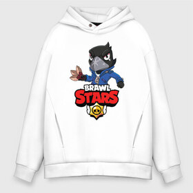 Мужское худи Oversize хлопок с принтом BRAWL STARS CROW в Тюмени, френч-терри — 70% хлопок, 30% полиэстер. Мягкий теплый начес внутри —100% хлопок | боковые карманы, эластичные манжеты и нижняя кромка, капюшон на магнитной кнопке | brawl stars | bull | colt | crow | leon | stars | берли | бо | брок | ворон | джесси | динамайк | дэррил | кольт | леон | мортис | нита | пайпер | пенни | поко | пэм | рикошет | спайк | фрэнк | шелли | эль примо