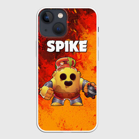 Чехол для iPhone 13 mini с принтом Brawl Stars Spike Robot в Тюмени,  |  | brawl stars | brawl stars crow | brawl stars crow phoenix | brawl stars leon | brawl stars leon shark | brawl stars robot spike | brawl stars spike | бравл старс